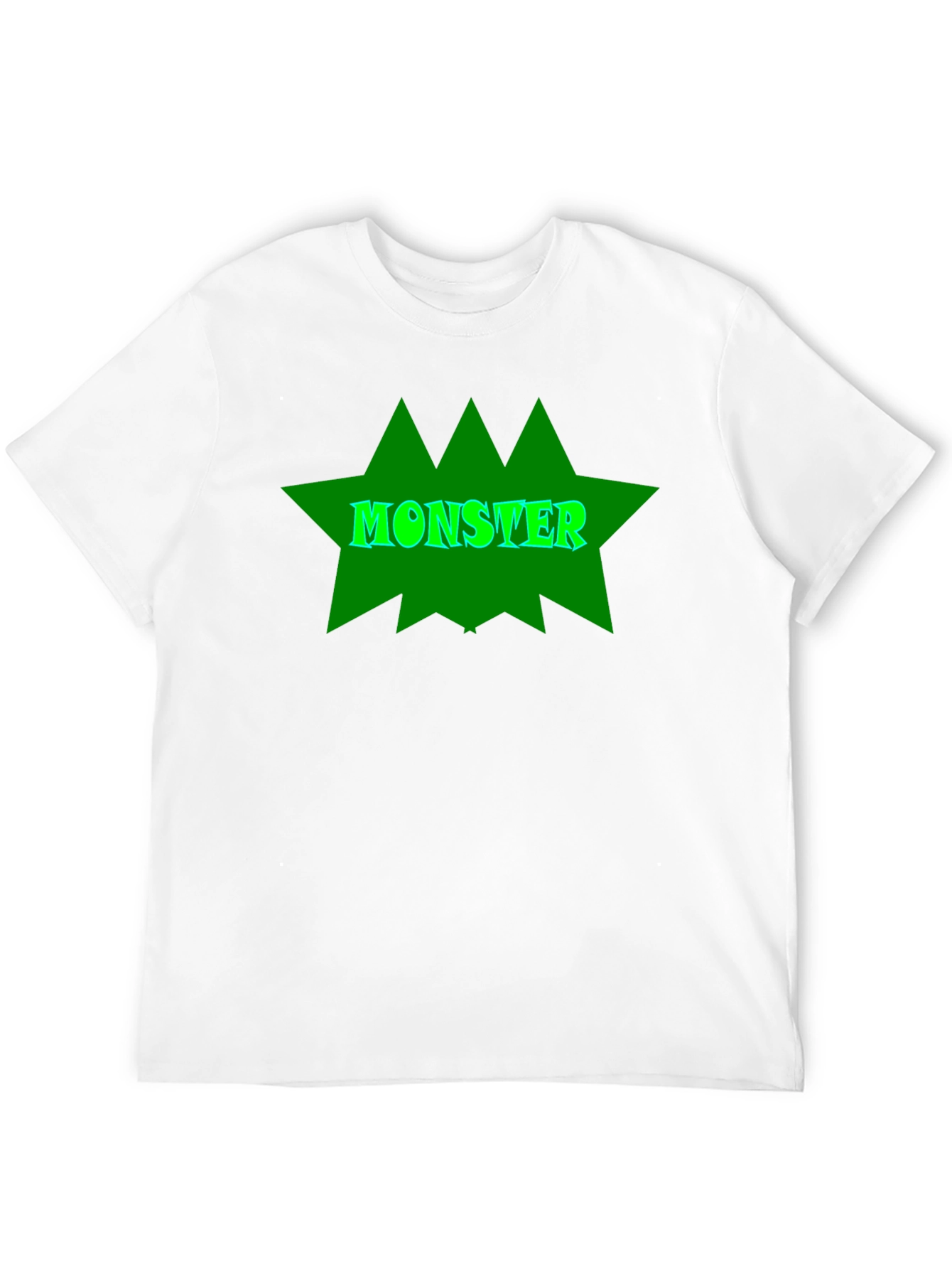 Monster Graphic Tee - Black Cotton T-Shirt