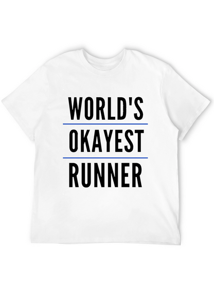 Worlds Okayest Runner Black T-Shirt
