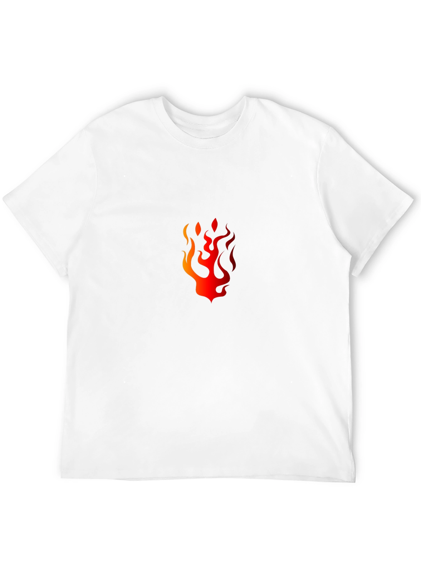 Fiery Flame Graphic Black T-Shirt