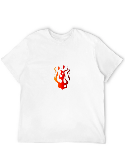 Fiery Flame Graphic Black T-Shirt