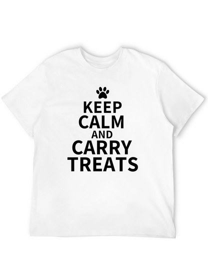 Keep Calm and Carry Treats Black T-Shirt