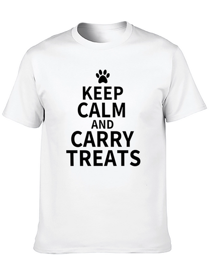 Keep Calm and Carry Treats Black T-Shirt