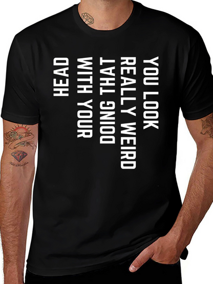 Funny Weird Graphic Print Tee