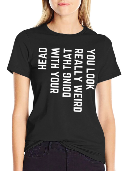 Funny Weird Graphic Print Tee