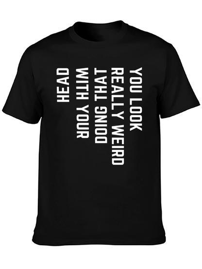 Funny Weird Graphic Print Tee