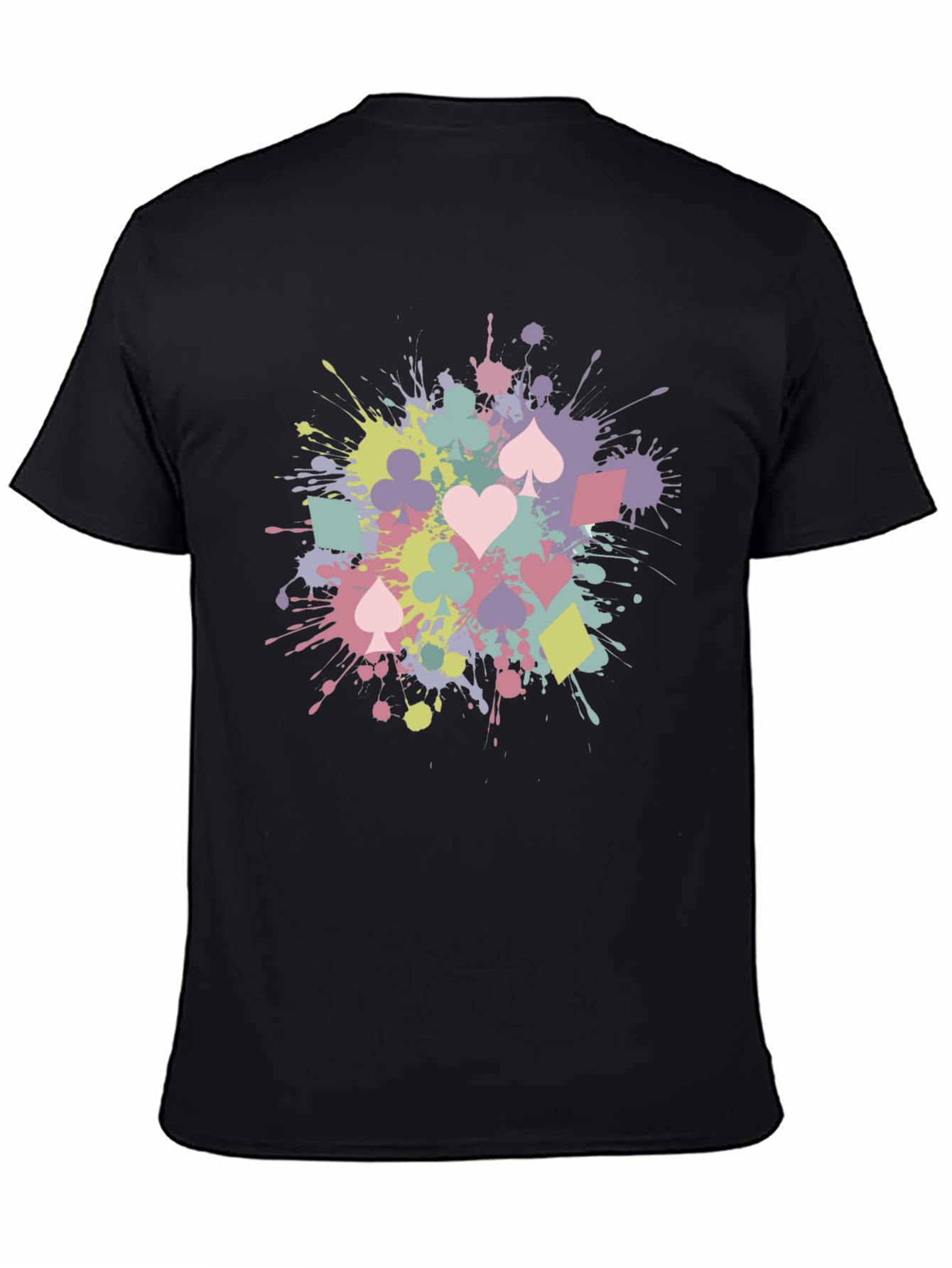 Playing Card Splash T-Shirt - Fun & Stylish