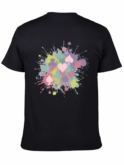 Playing Card Splash T-Shirt - Fun & Stylish