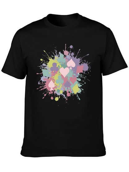 Playing Card Splash T-Shirt - Fun & Stylish