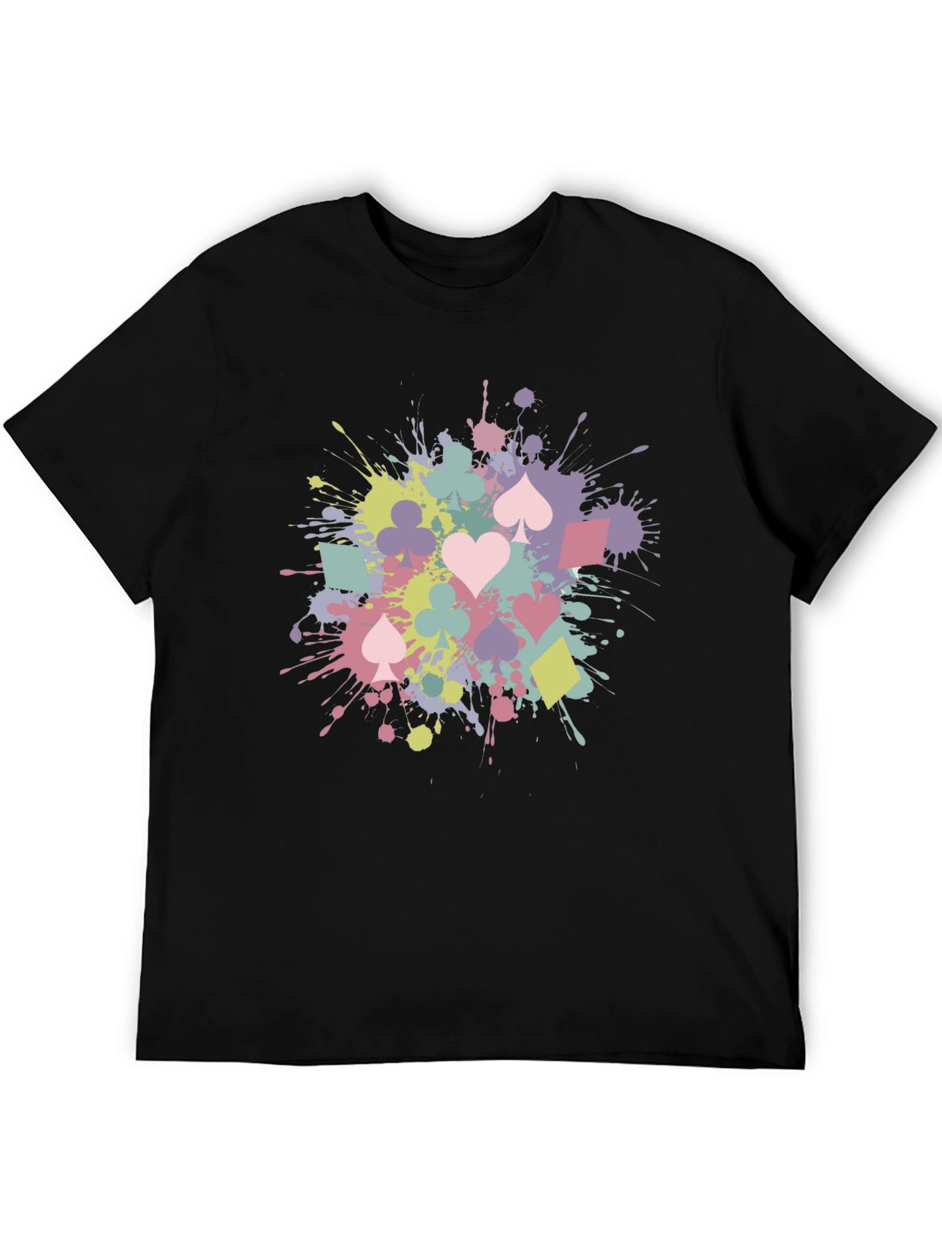 Playing Card Splash T-Shirt - Fun & Stylish