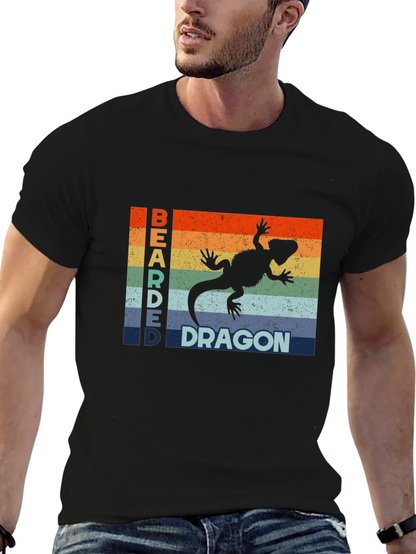 Bearded Dragon Retro Graphic T-Shirt