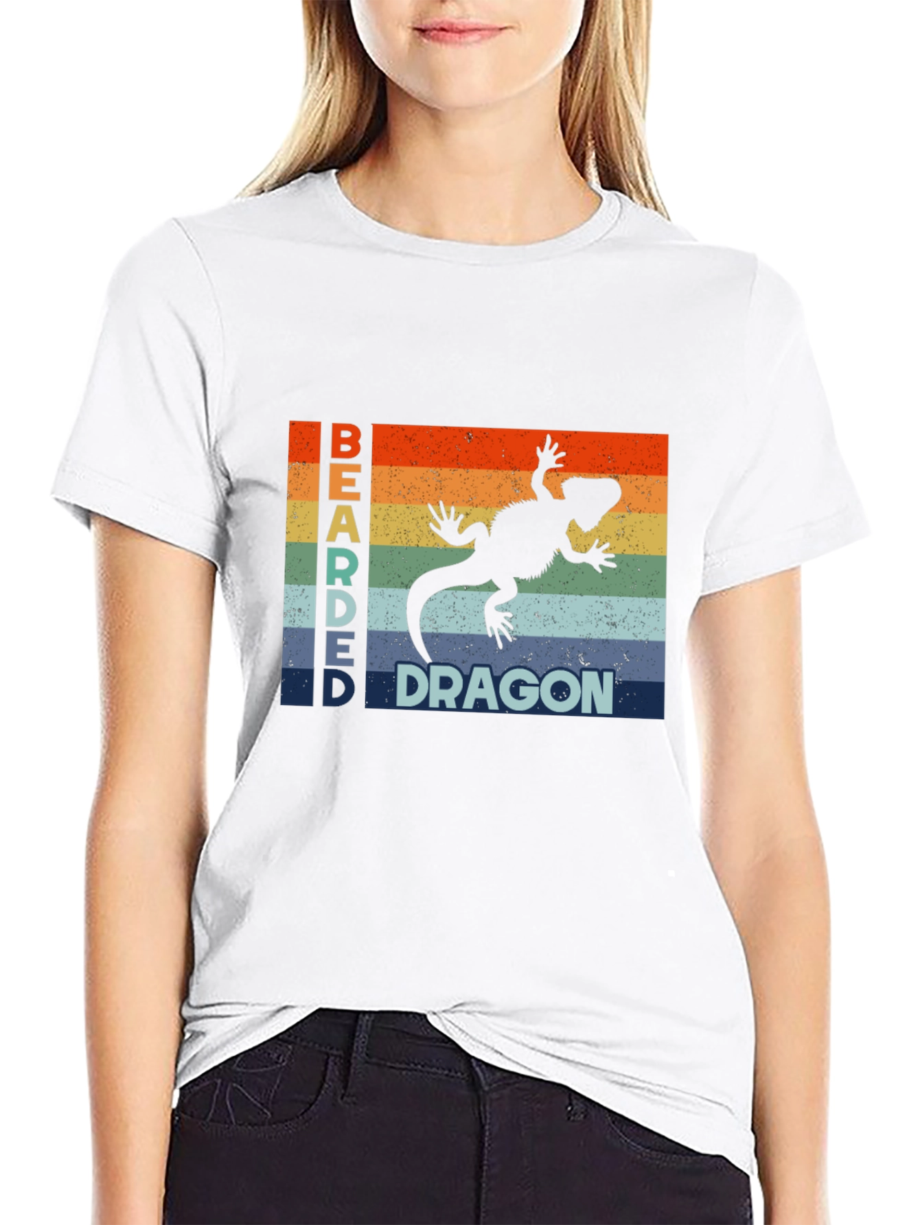 Bearded Dragon Retro Graphic T-Shirt