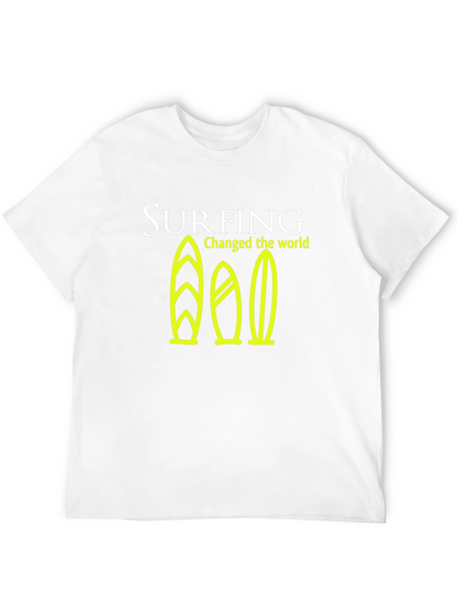 Surfing Changed the World Graphic Tee - Black