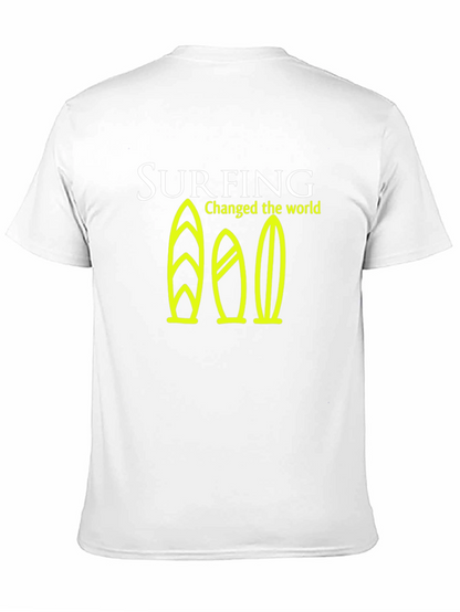 Surfing Changed the World Graphic Tee - Black