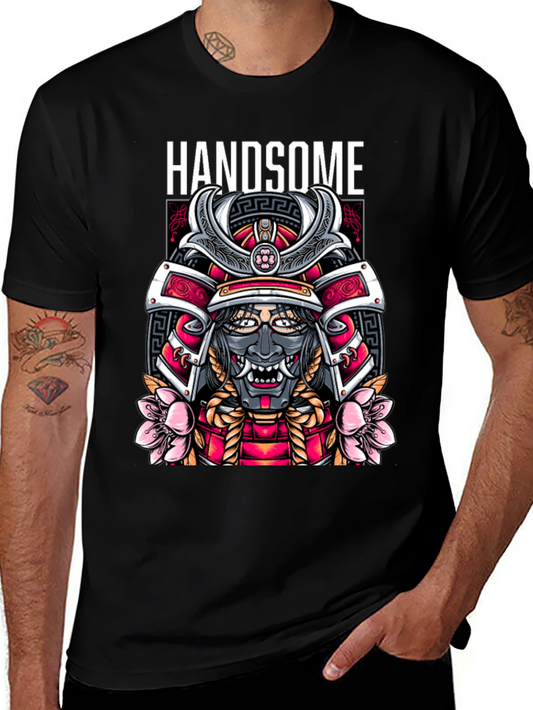 Handsome Samurai Graphic Tee - Urban Streetwear