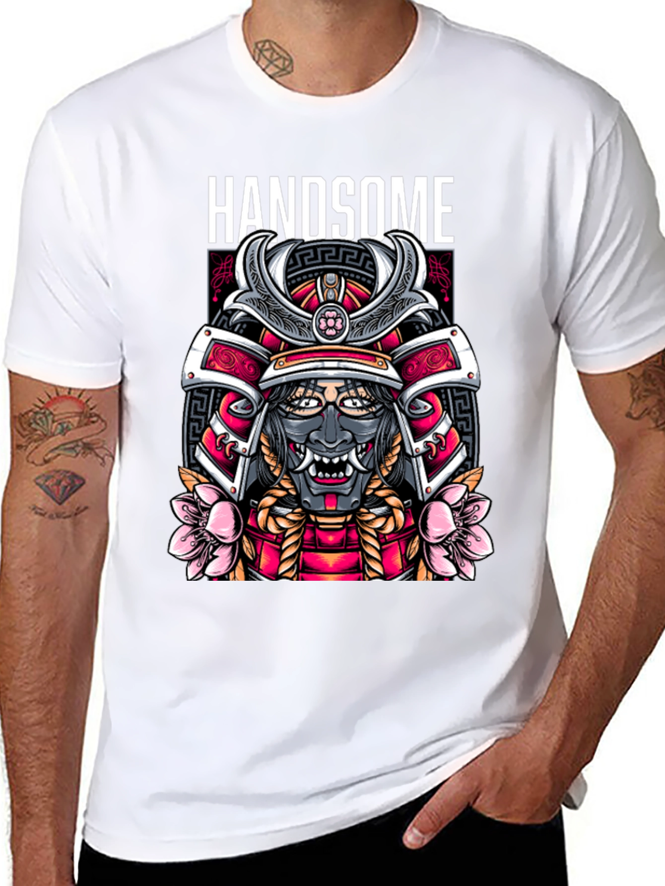 Handsome Samurai Graphic Tee - Urban Streetwear