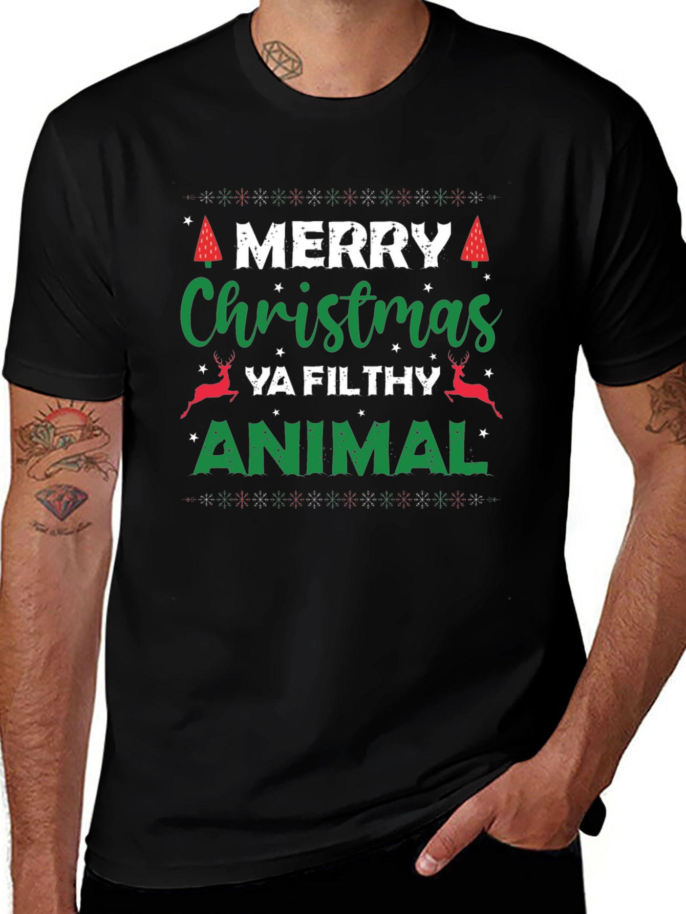 Merry Christmas Ya Filthy Animal T-Shirt