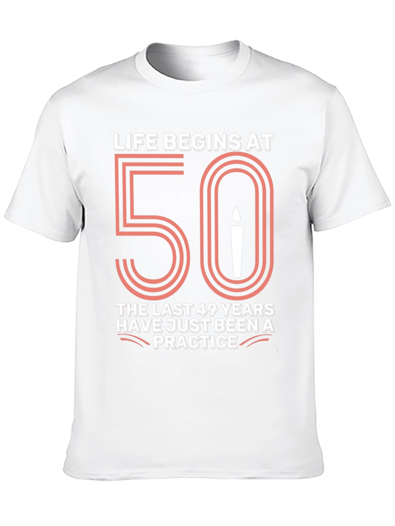 Life Begins at 50 Birthday T-Shirt
