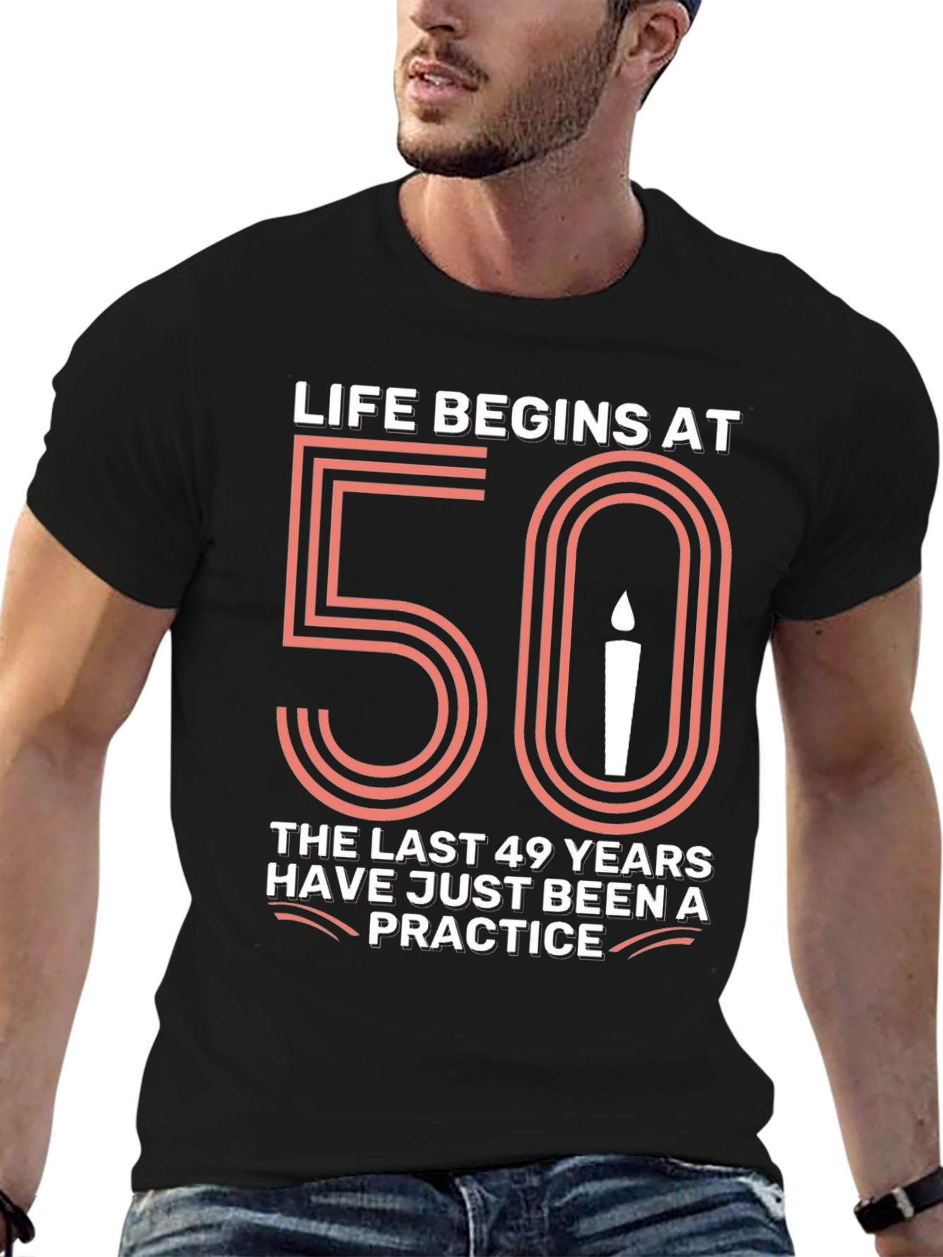 Life Begins at 50 Birthday T-Shirt