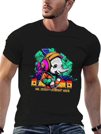 Cool Elephant Graphic T-Shirt
