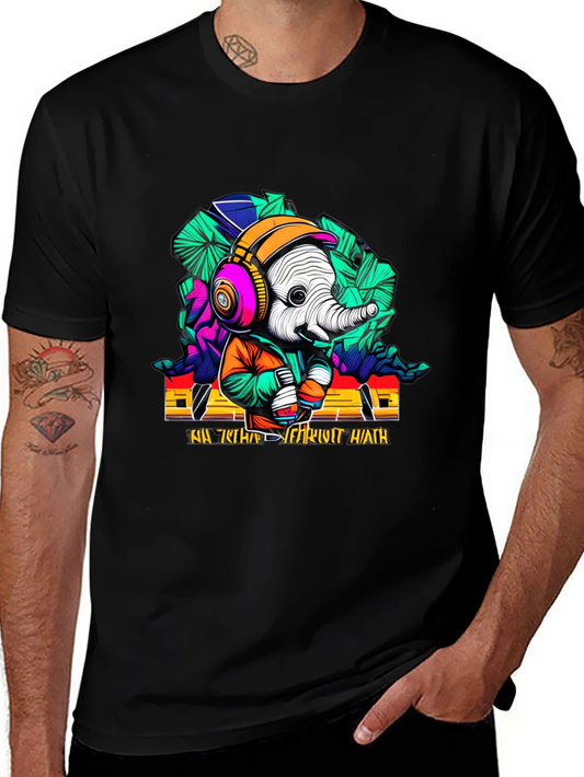 Cool Elephant Graphic T-Shirt