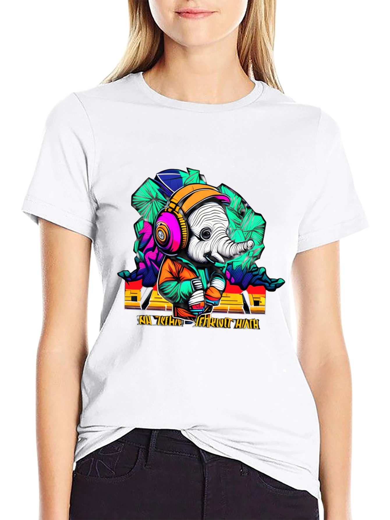 Cool Elephant Graphic T-Shirt