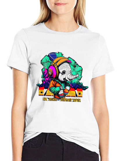 Cool Elephant Graphic T-Shirt