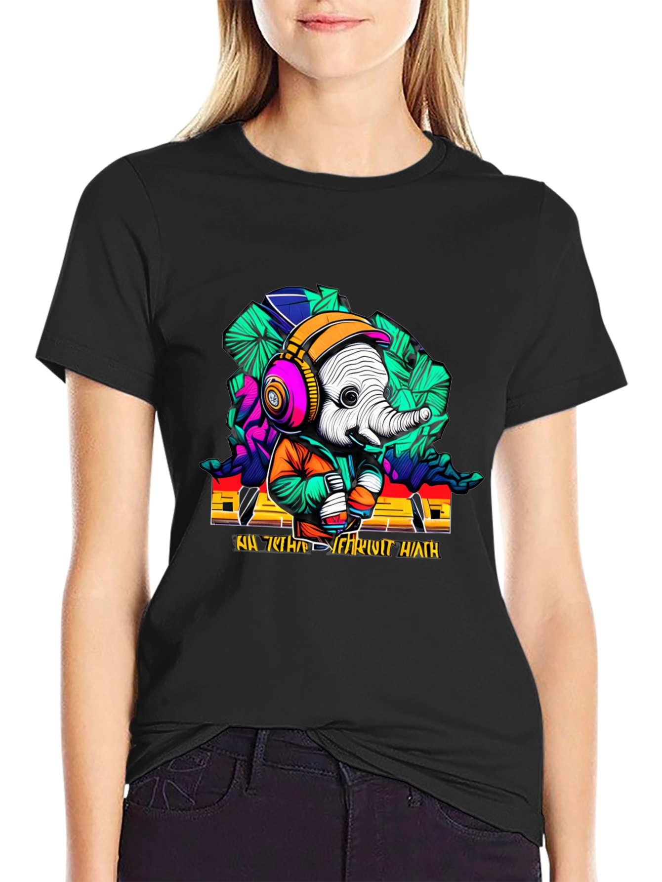 Cool Elephant Graphic T-Shirt