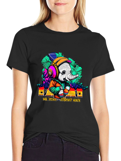 Cool Elephant Graphic T-Shirt