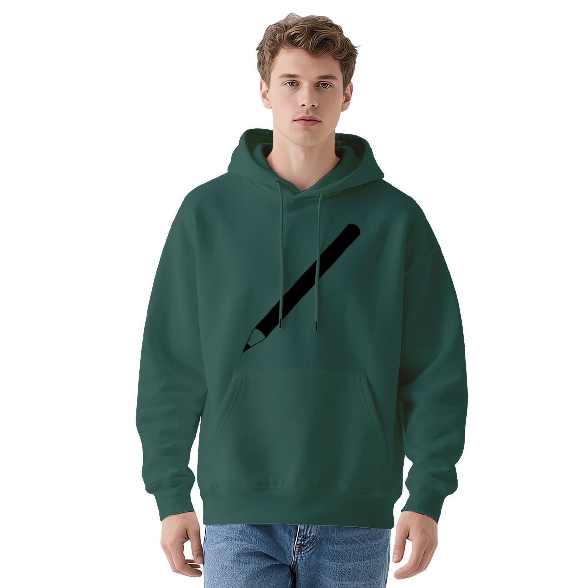 Premium Graphic Hoodie - Dark Green Hoodie