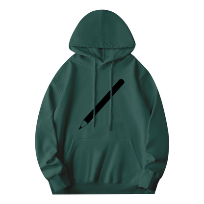 Premium Graphic Hoodie - Dark Green Hoodie