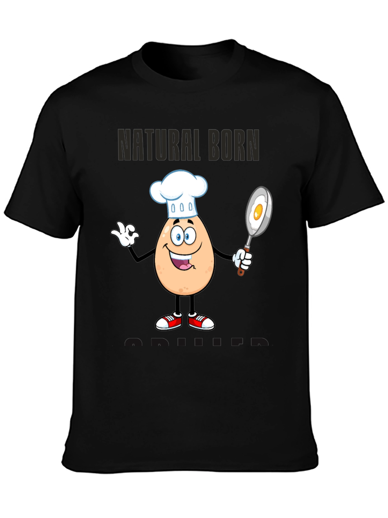 Natural Born Griller Funny Chef T-Shirt