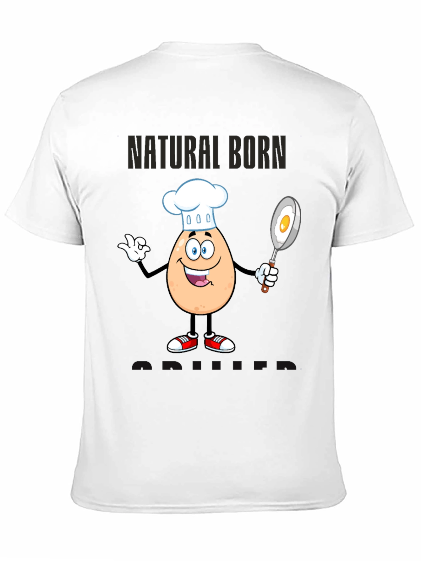Natural Born Griller Funny Chef T-Shirt