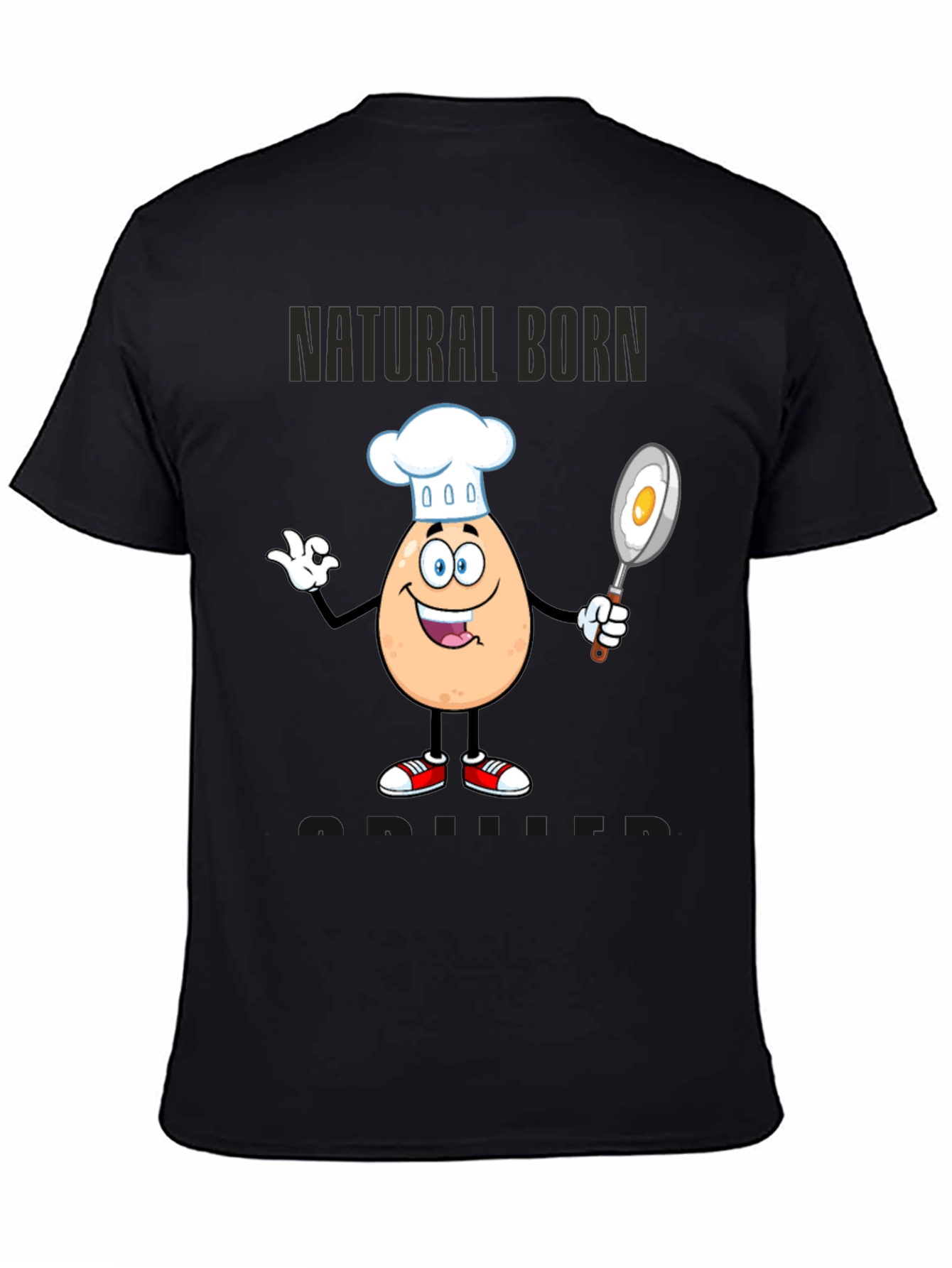 Natural Born Griller Funny Chef T-Shirt