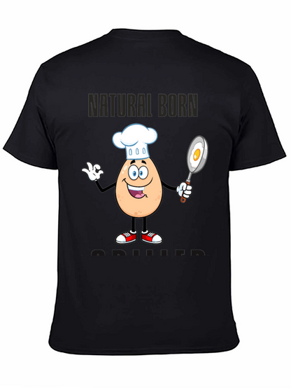 Natural Born Griller Funny Chef T-Shirt