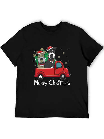 Christmas Schnauzer Truck Tee