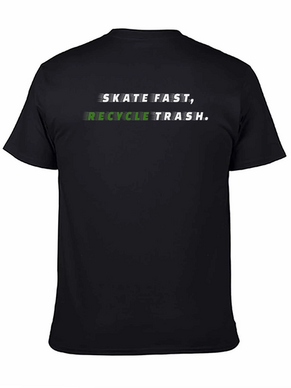 Skate Fast Recycle Trash Graphic Tee