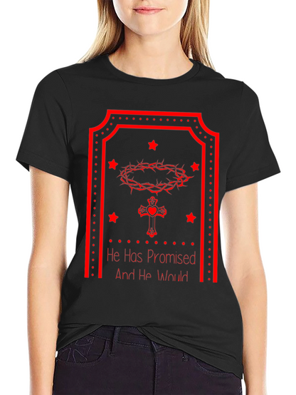 Faith-Inspired Tee: He Has Promised - Christian Graphic T-Shirt