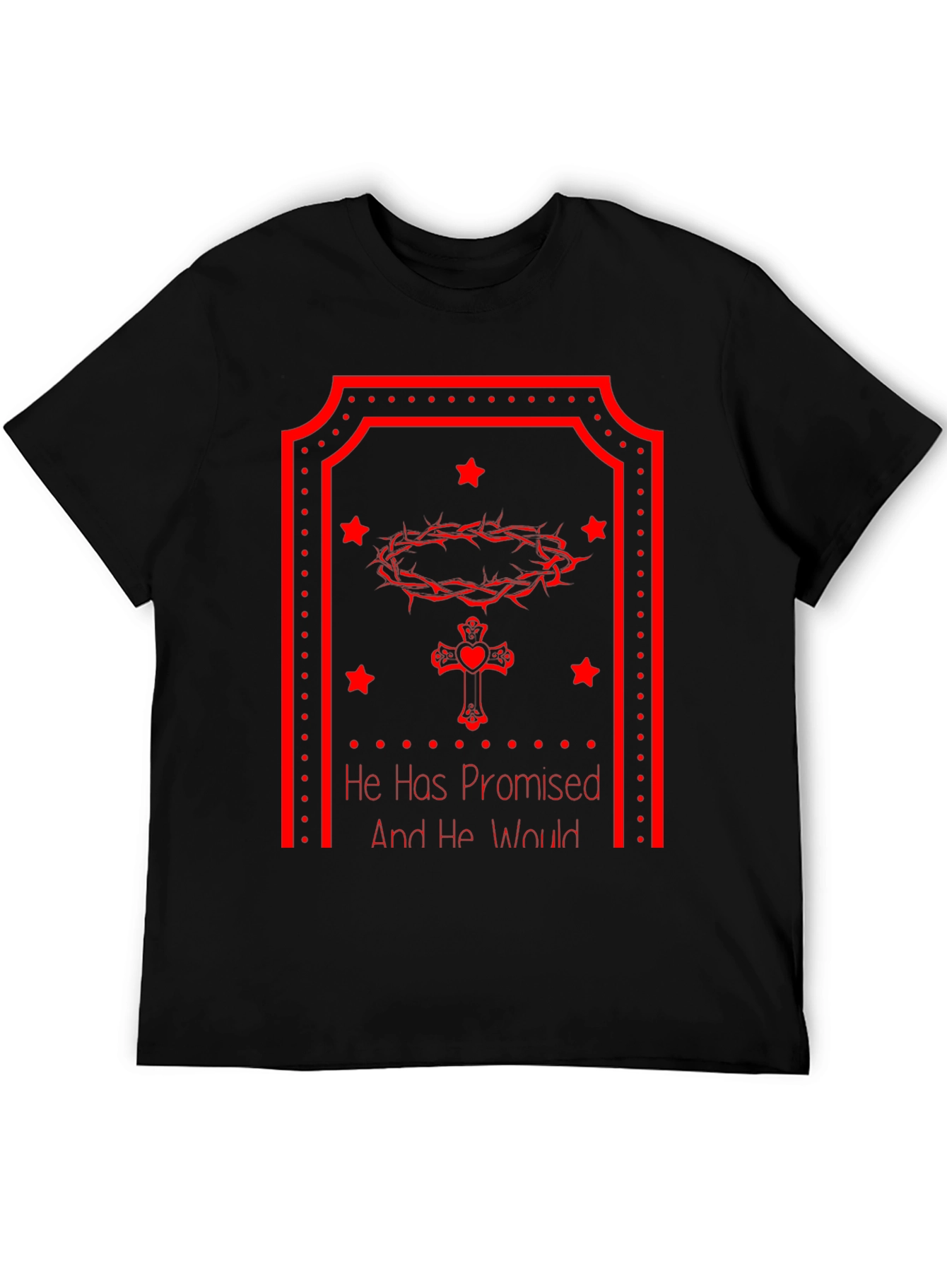Faith-Inspired Tee: He Has Promised - Christian Graphic T-Shirt