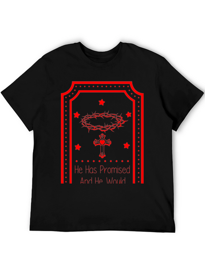 Faith-Inspired Tee: He Has Promised - Christian Graphic T-Shirt