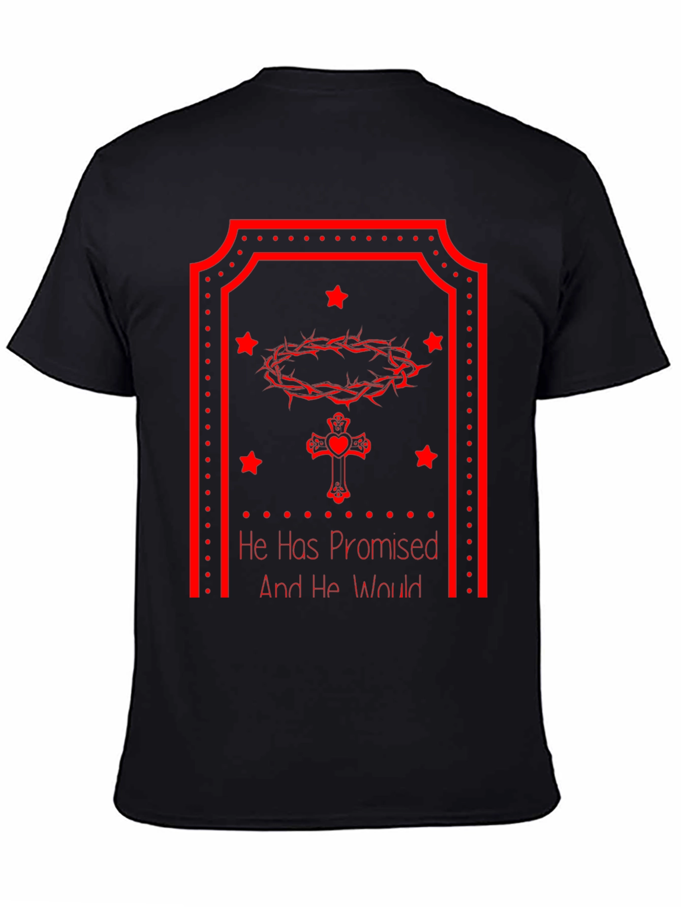 Faith-Inspired Tee: He Has Promised - Christian Graphic T-Shirt