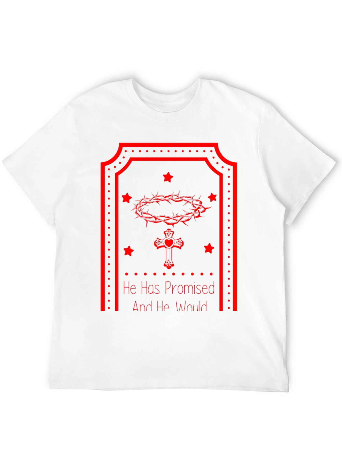 Faith-Inspired Tee: He Has Promised - Christian Graphic T-Shirt