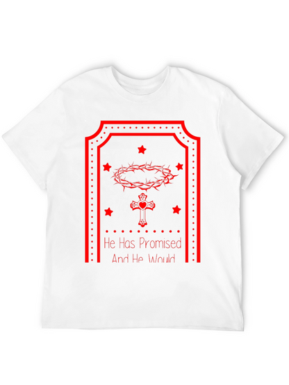 Faith-Inspired Tee: He Has Promised - Christian Graphic T-Shirt