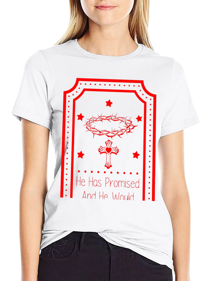 Faith-Inspired Tee: He Has Promised - Christian Graphic T-Shirt