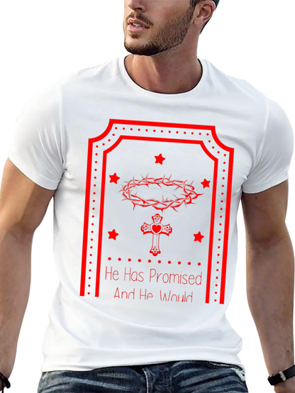 Faith-Inspired Tee: He Has Promised - Christian Graphic T-Shirt