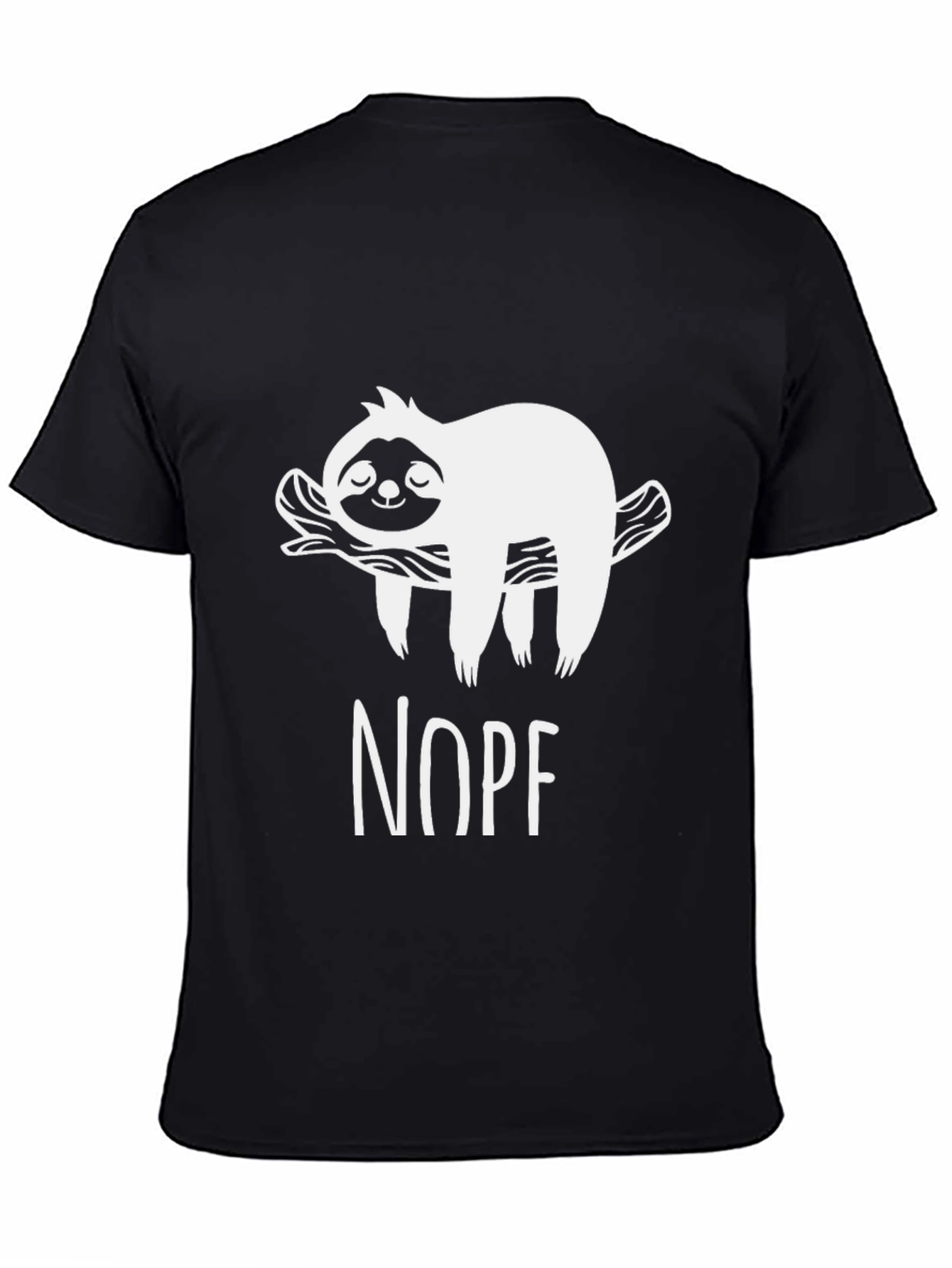 Nope Sloth Graphic T-Shirt - Funny Casual Tee
