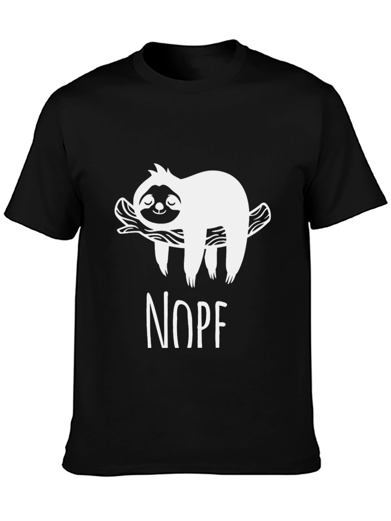 Nope Sloth Graphic T-Shirt - Funny Casual Tee