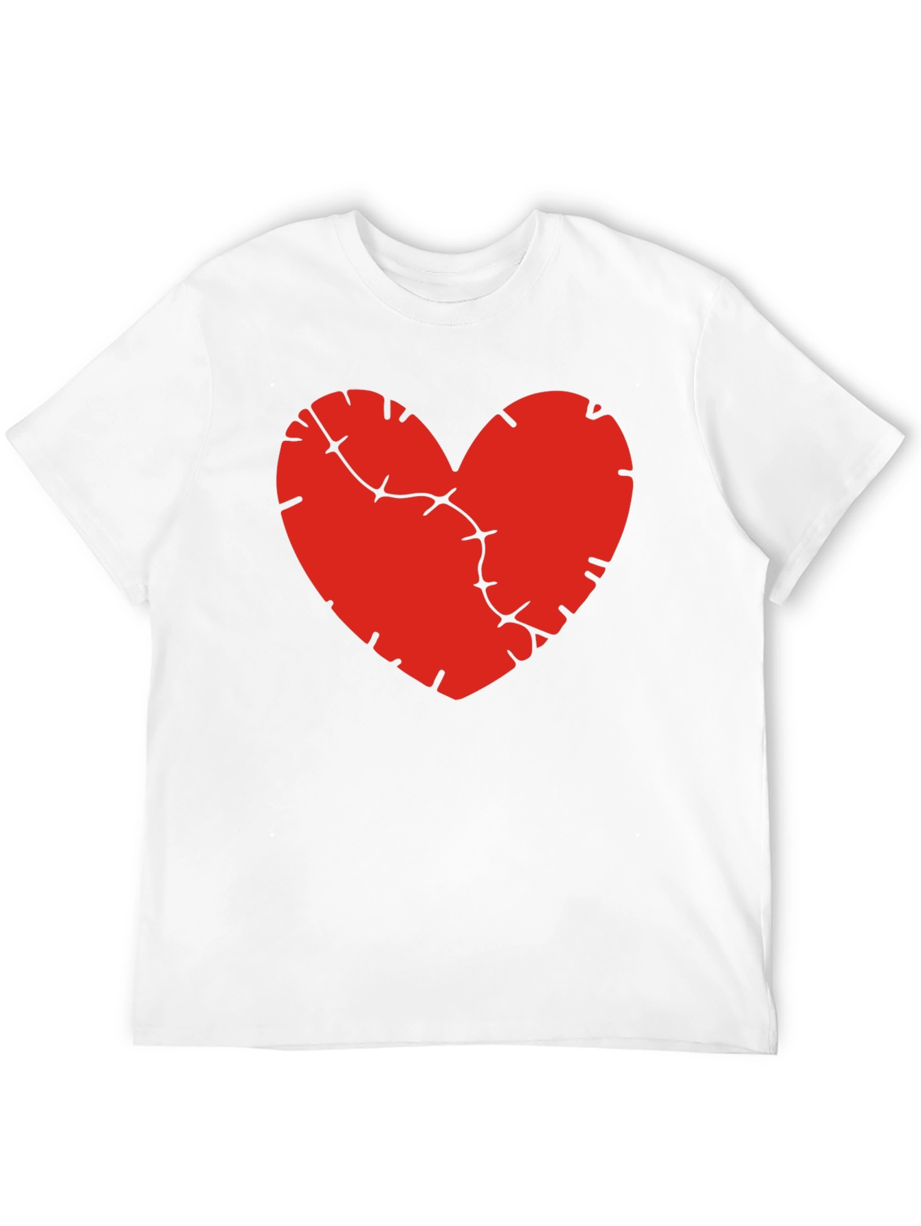 Mended Heart Graphic Tee - Black Cotton Comfort