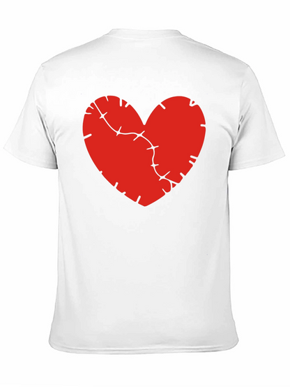 Mended Heart Graphic Tee - Black Cotton Comfort