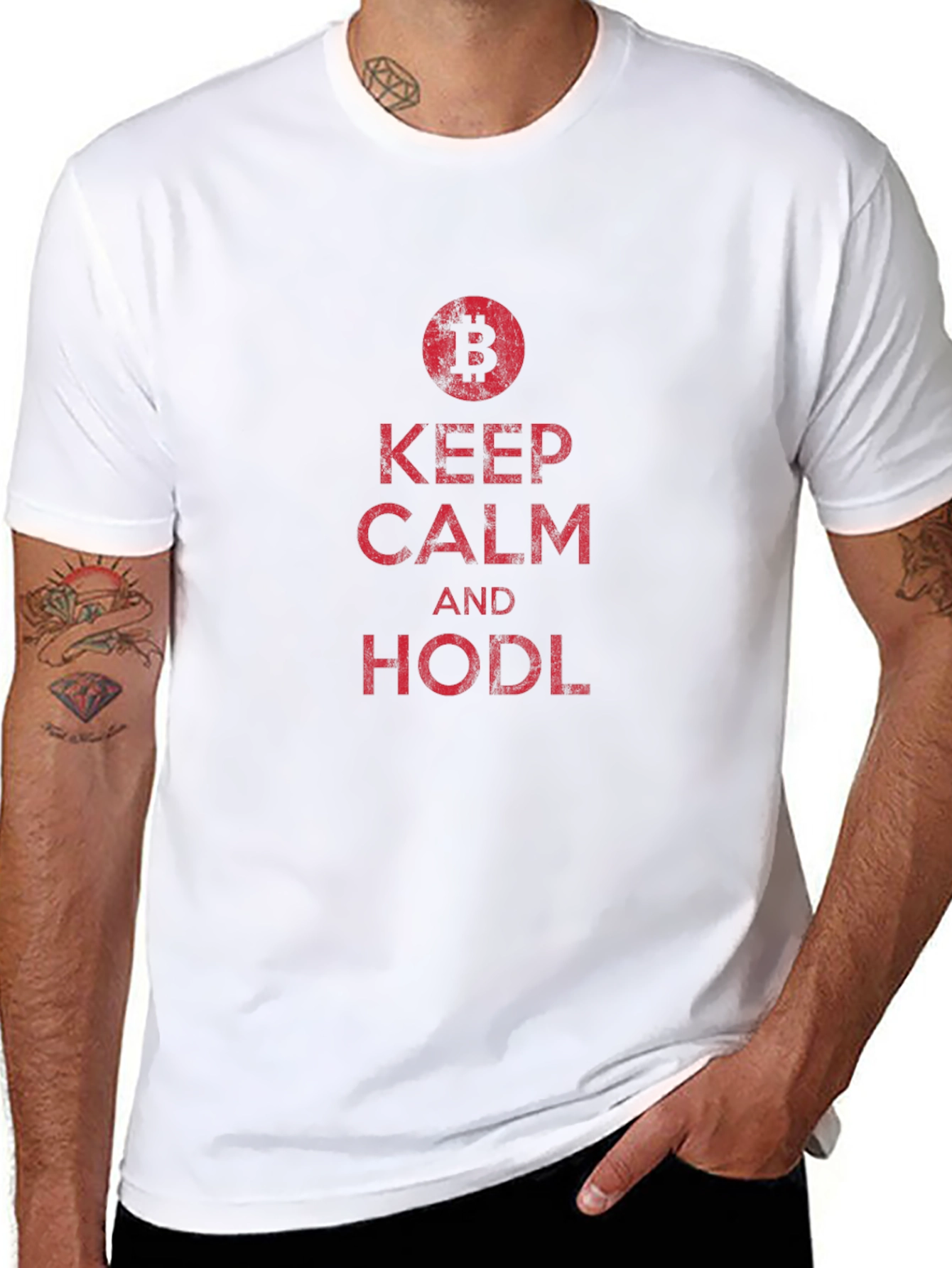 Bitcoin HODL T-Shirt - Keep Calm Crypto Tee