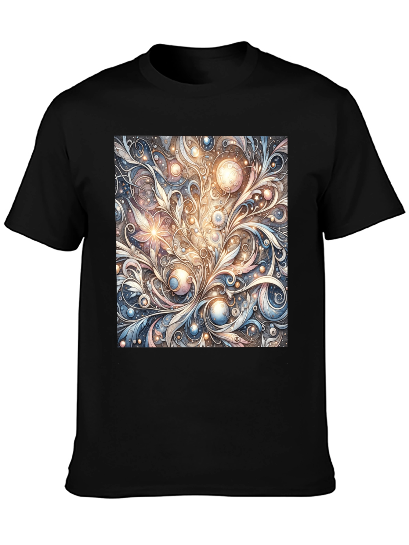 Art Nouveau Swirl T-Shirt: Unique Pattern Tee